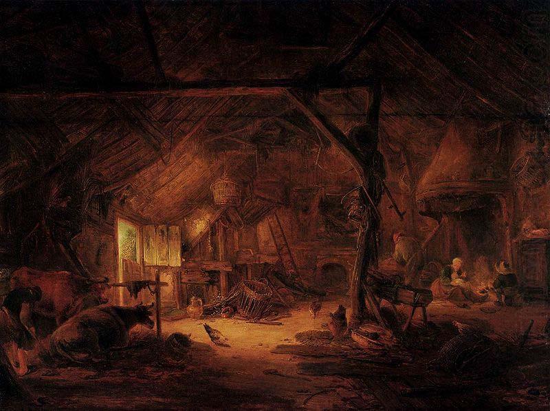 Isaac van Ostade Barn Interior china oil painting image